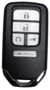 Honda car key fob with remote control buttons